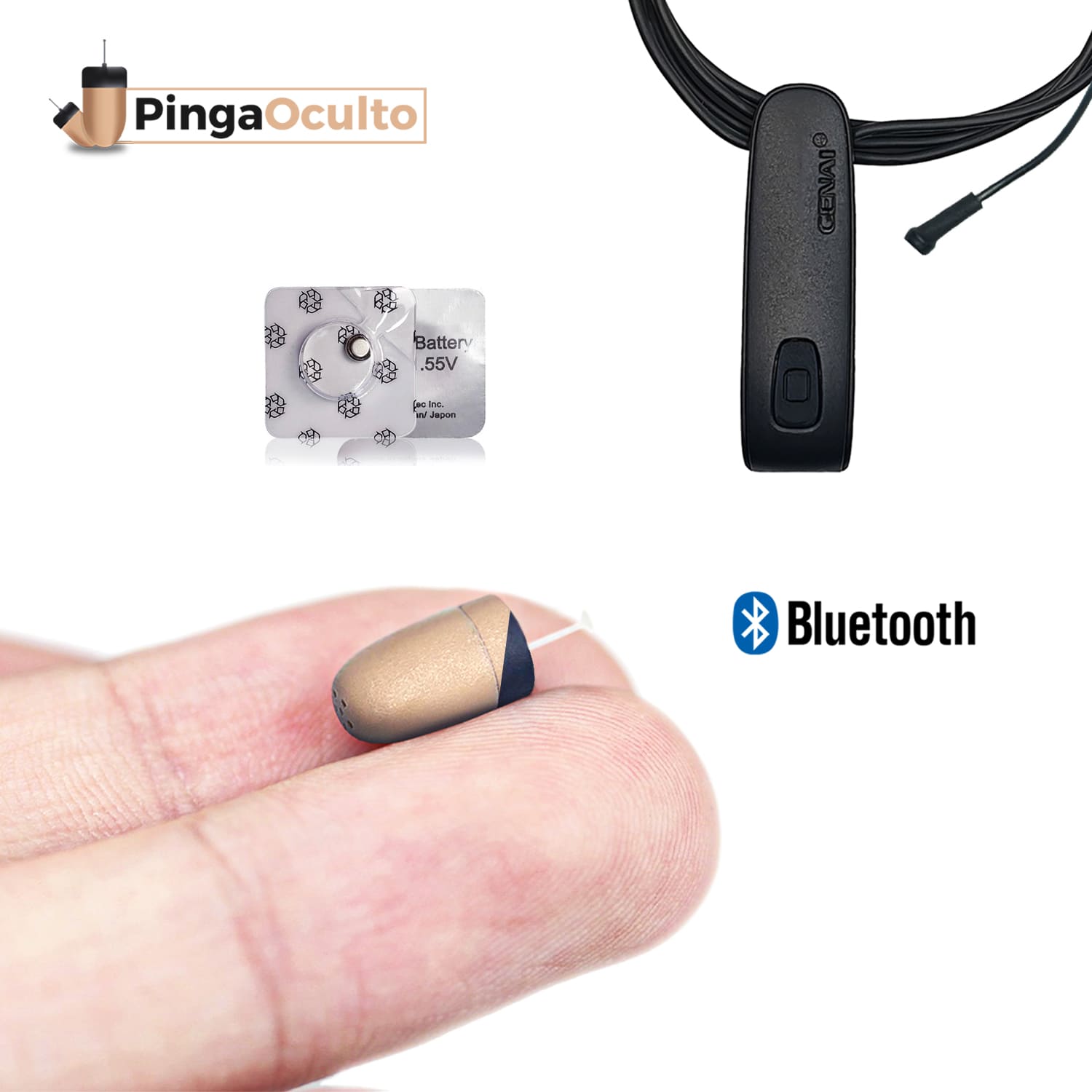 Audifono Bluetooth Invisible Pinganillo - Bitiar