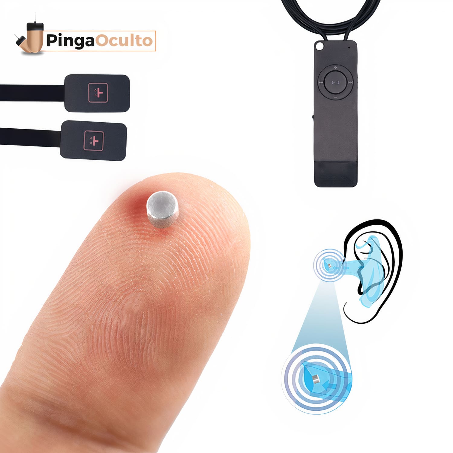 Pinganillo Nanoito y Collar Bluetooth
