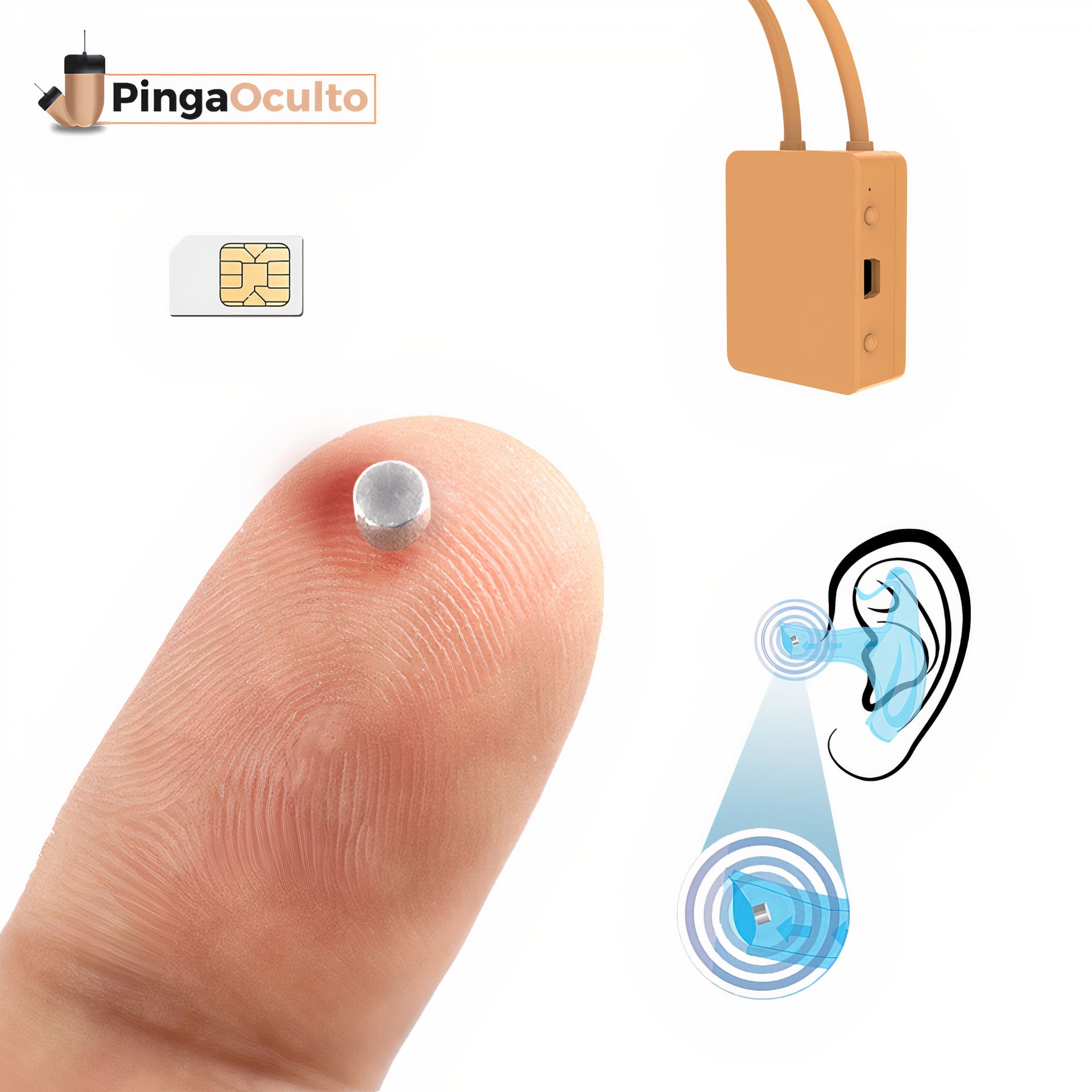 Mini Auricular Espia Pinganillo Bluetooth