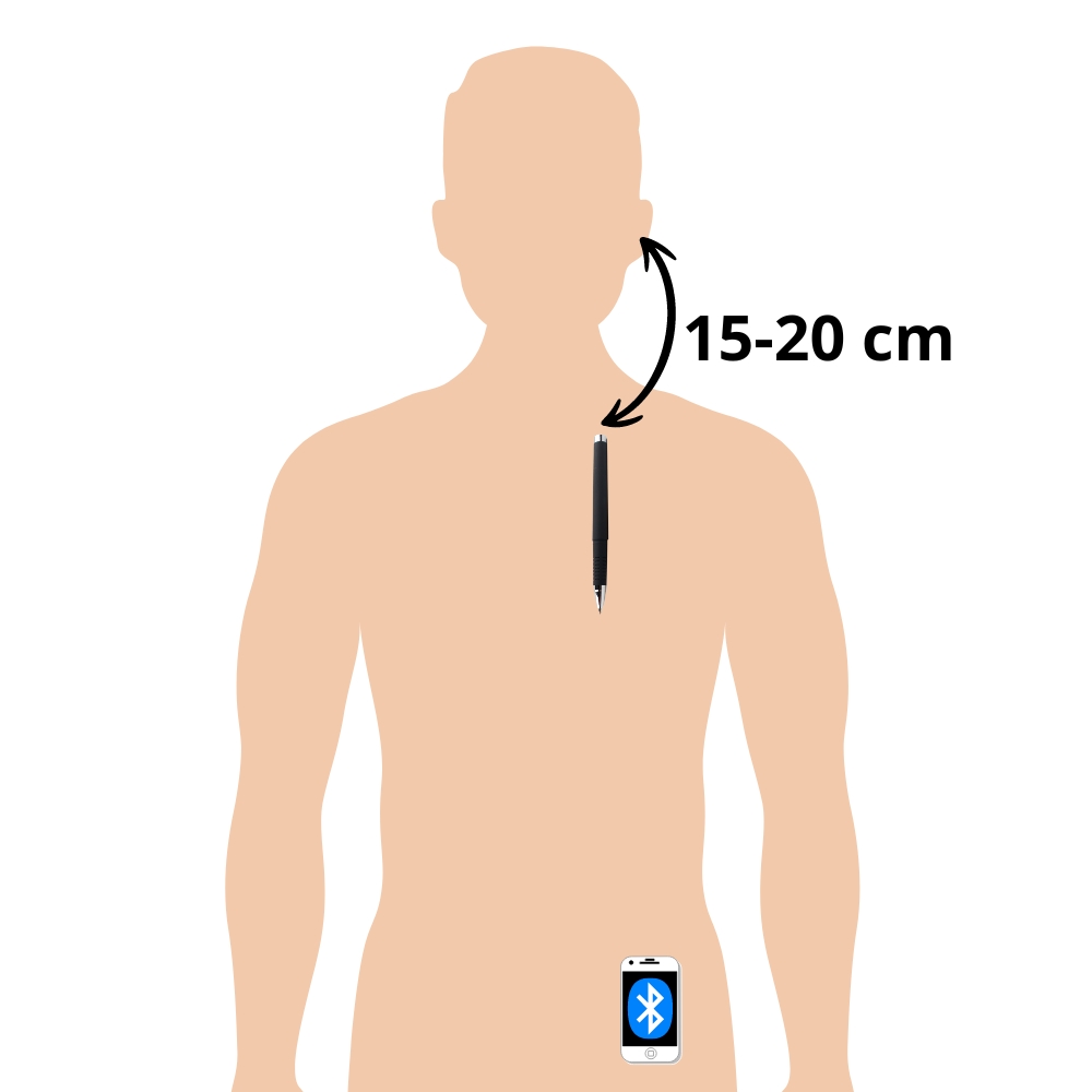 Bolígrafo Bluetooth Colocación