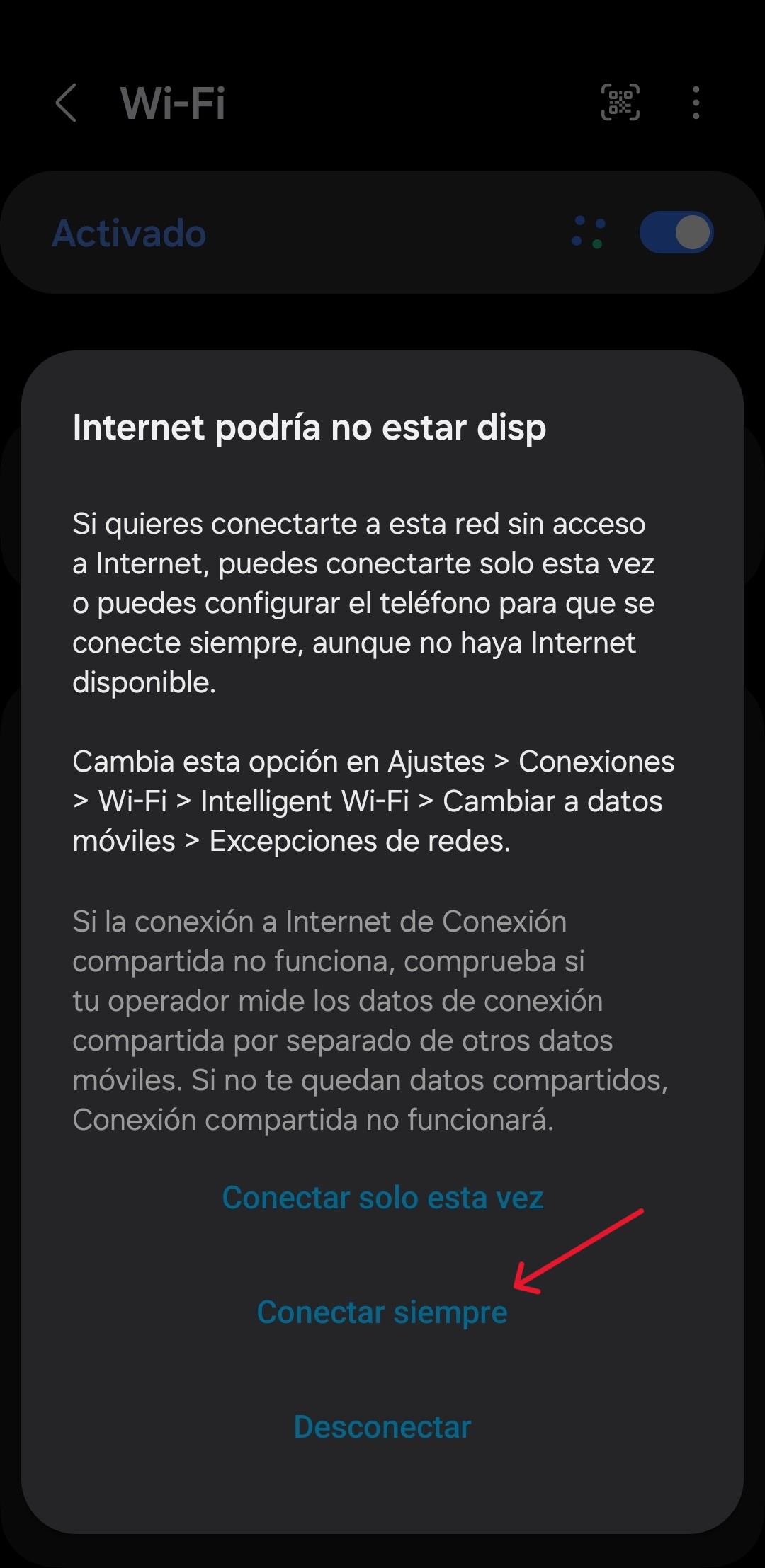 Mantener Conexión Wifi