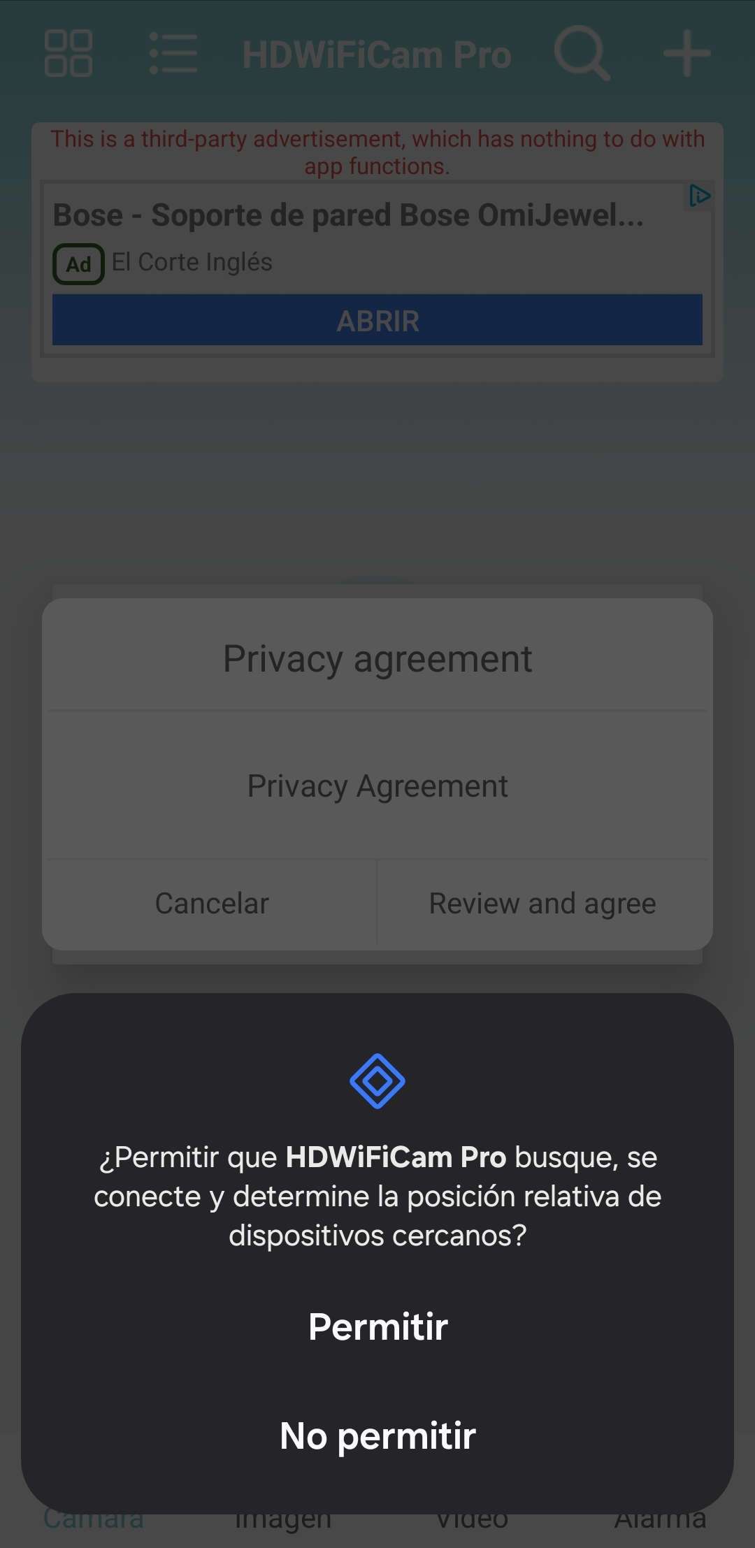 Permisos HDWiFiCam Pro