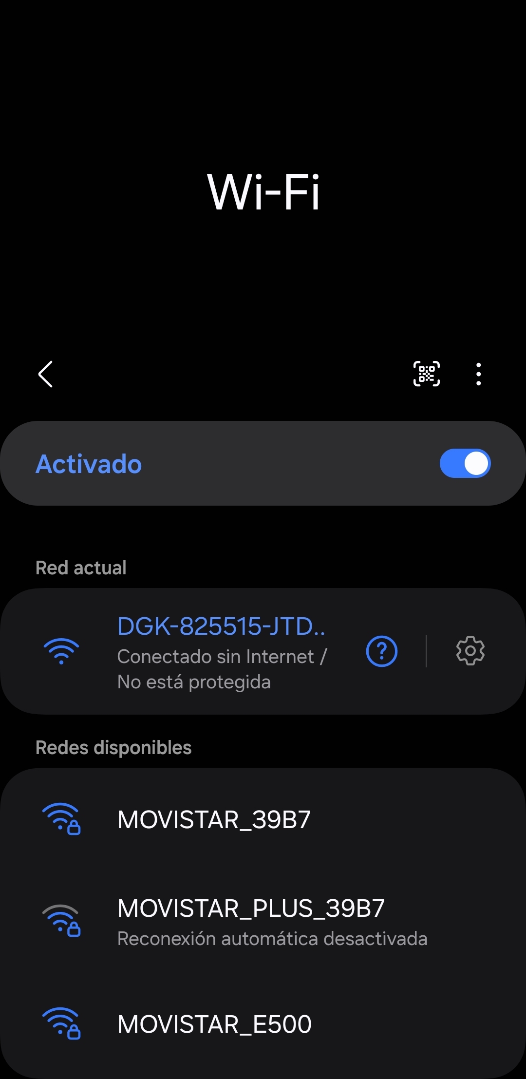 Red Wifi Conectada